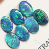 4.42 Cts Australian Opal Doublet Stone Cabochon 7Pcs 6X4