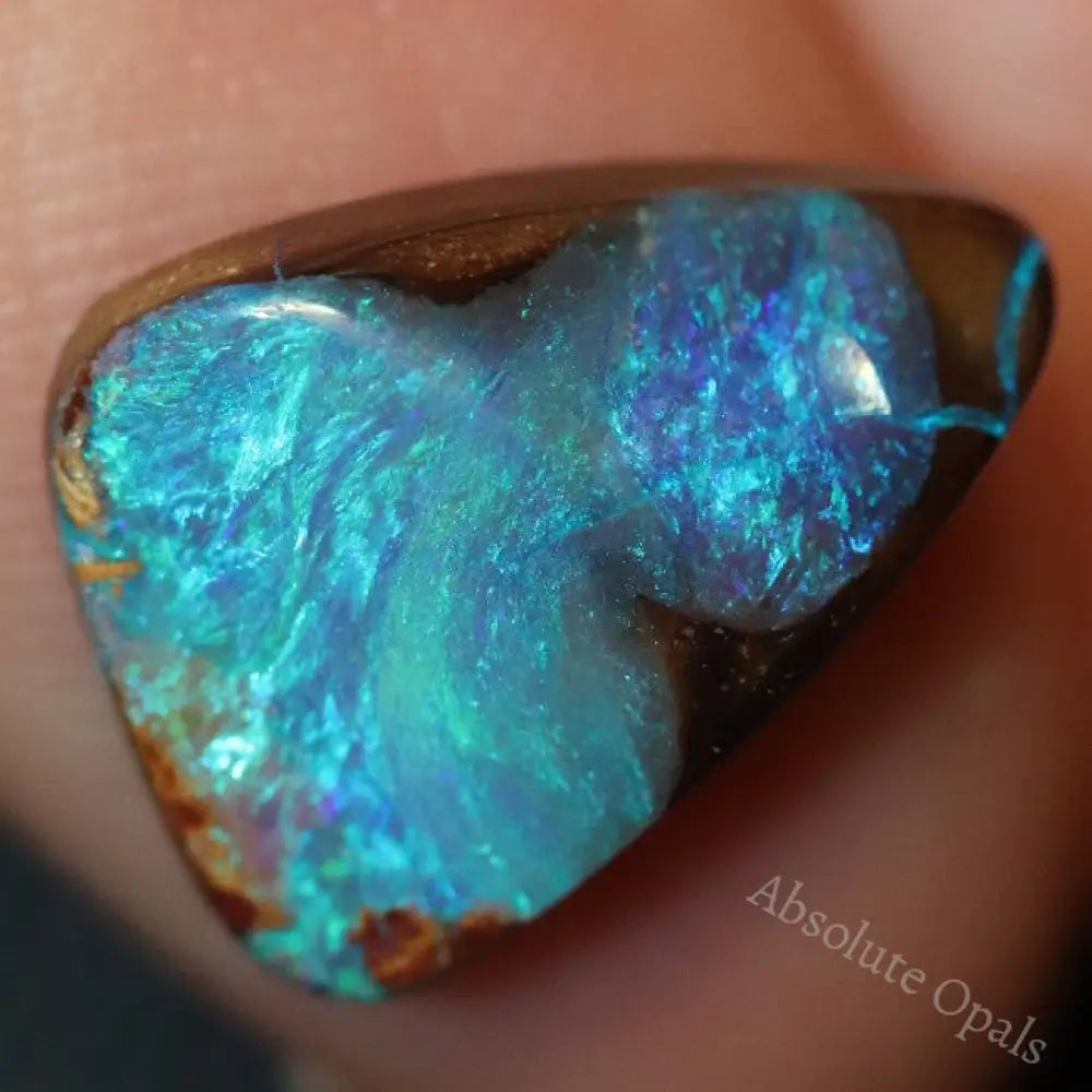 4.45 Cts Australian Boulder Opal Cut Loose Stone