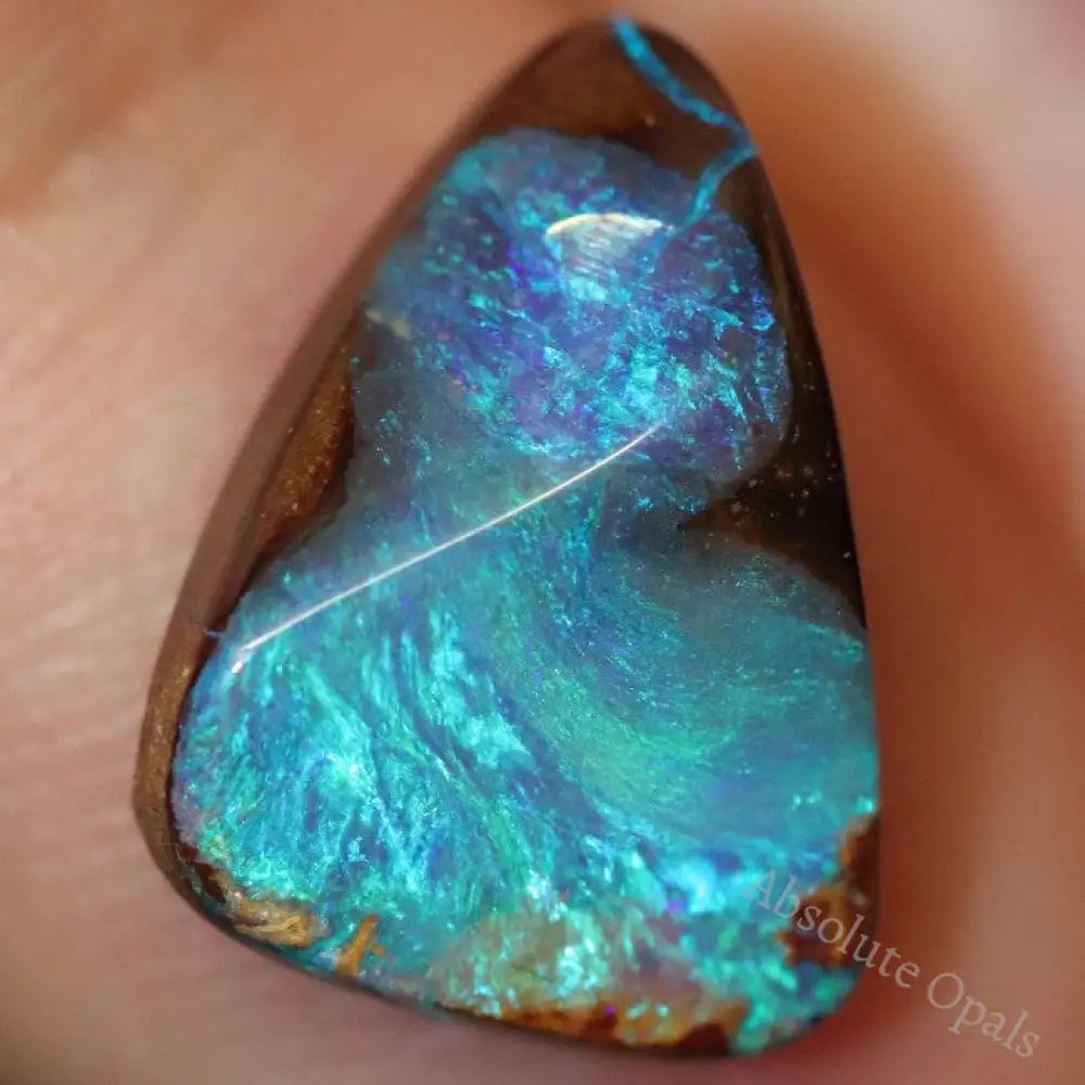 4.45 Cts Australian Boulder Opal Cut Loose Stone