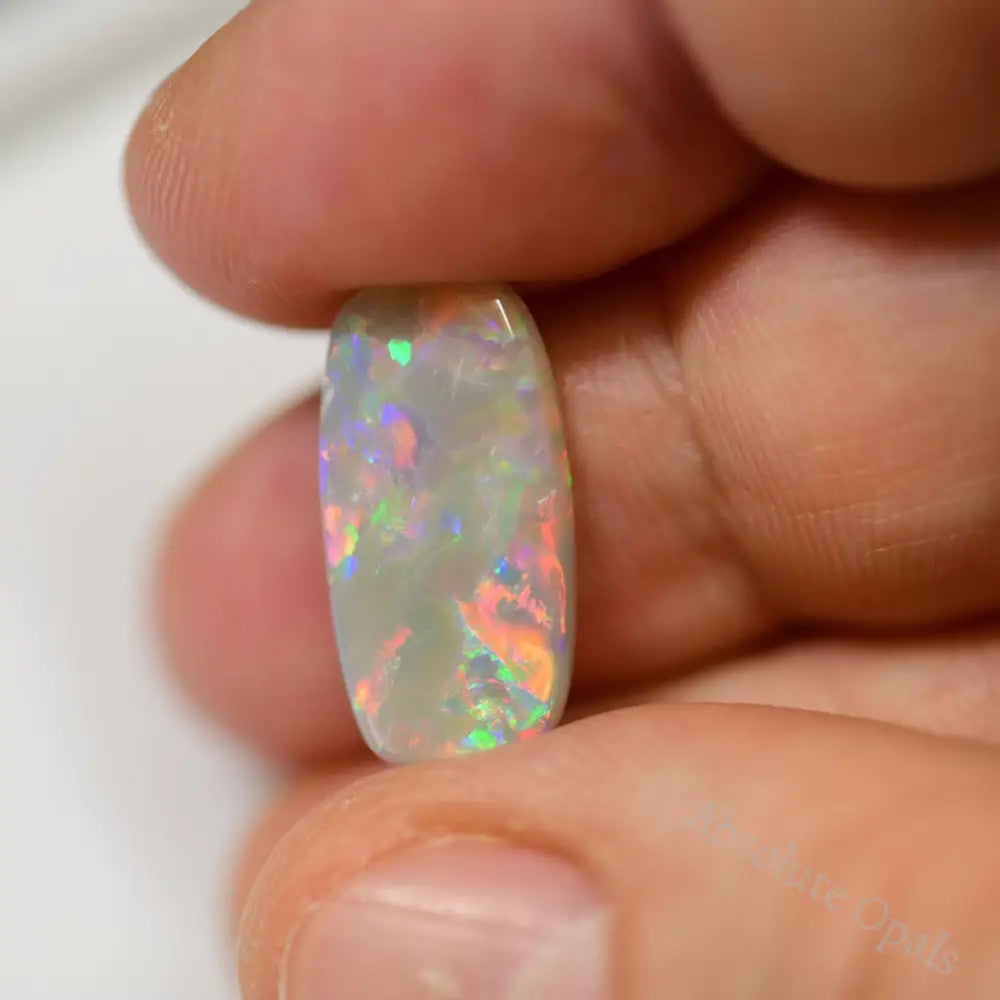 4.45 Cts Australian Semi Black Solid Opal Lightning Ridge Stone