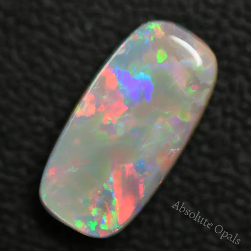 4.45 Cts Australian Semi Black Solid Opal Lightning Ridge Stone