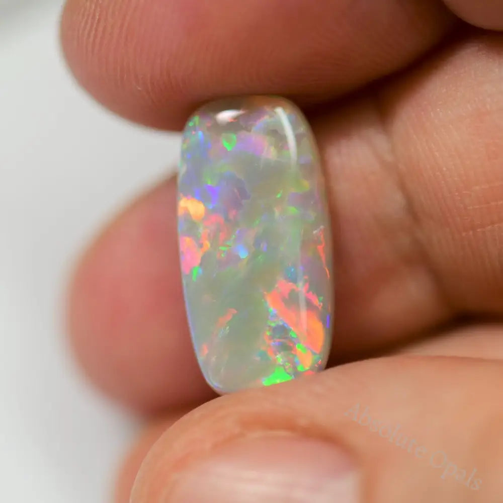 4.45 Cts Australian Semi Black Solid Opal Lightning Ridge Stone