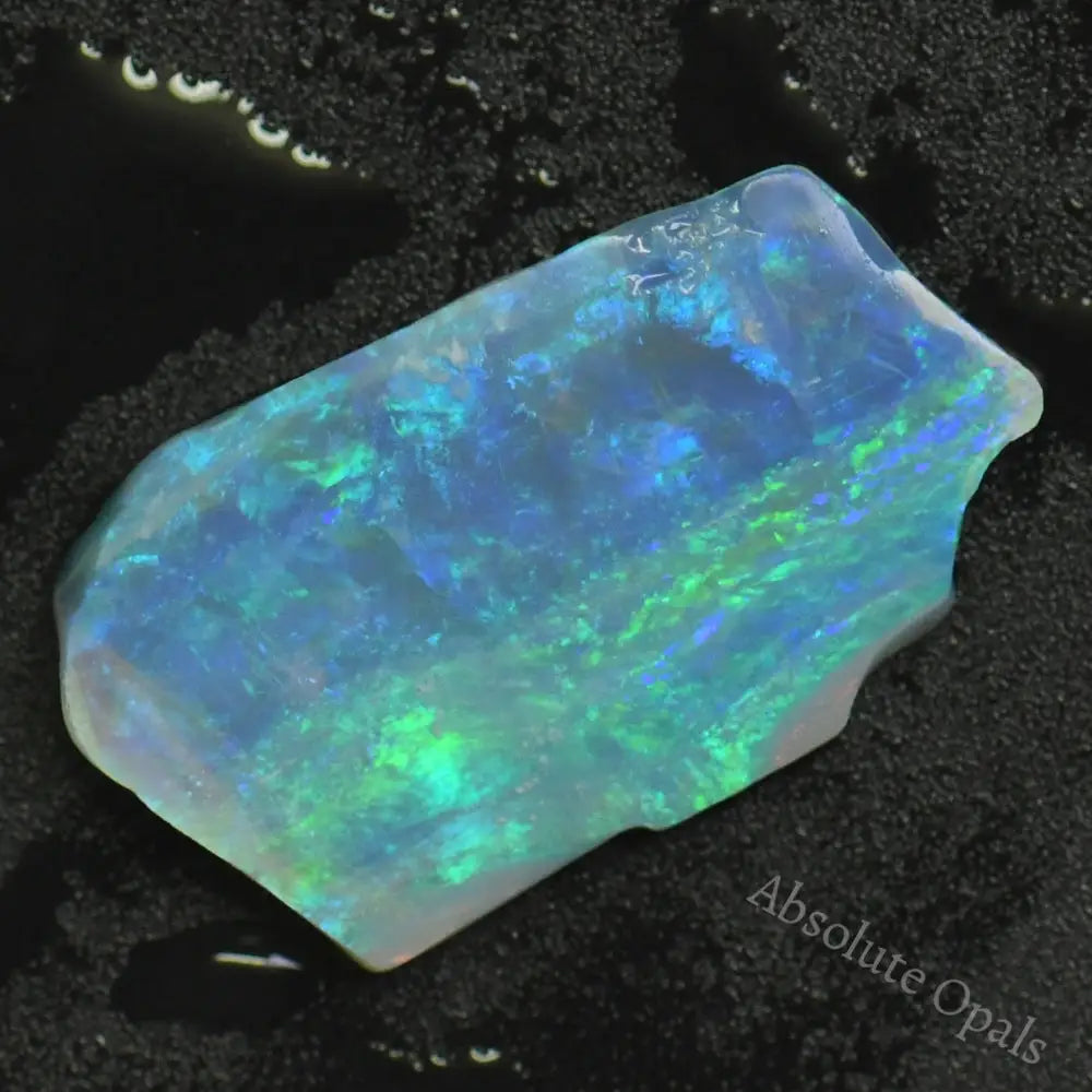 4.5 Cts Australian Rough Opal Lightning Ridge Thin For Doublet Or Inlay