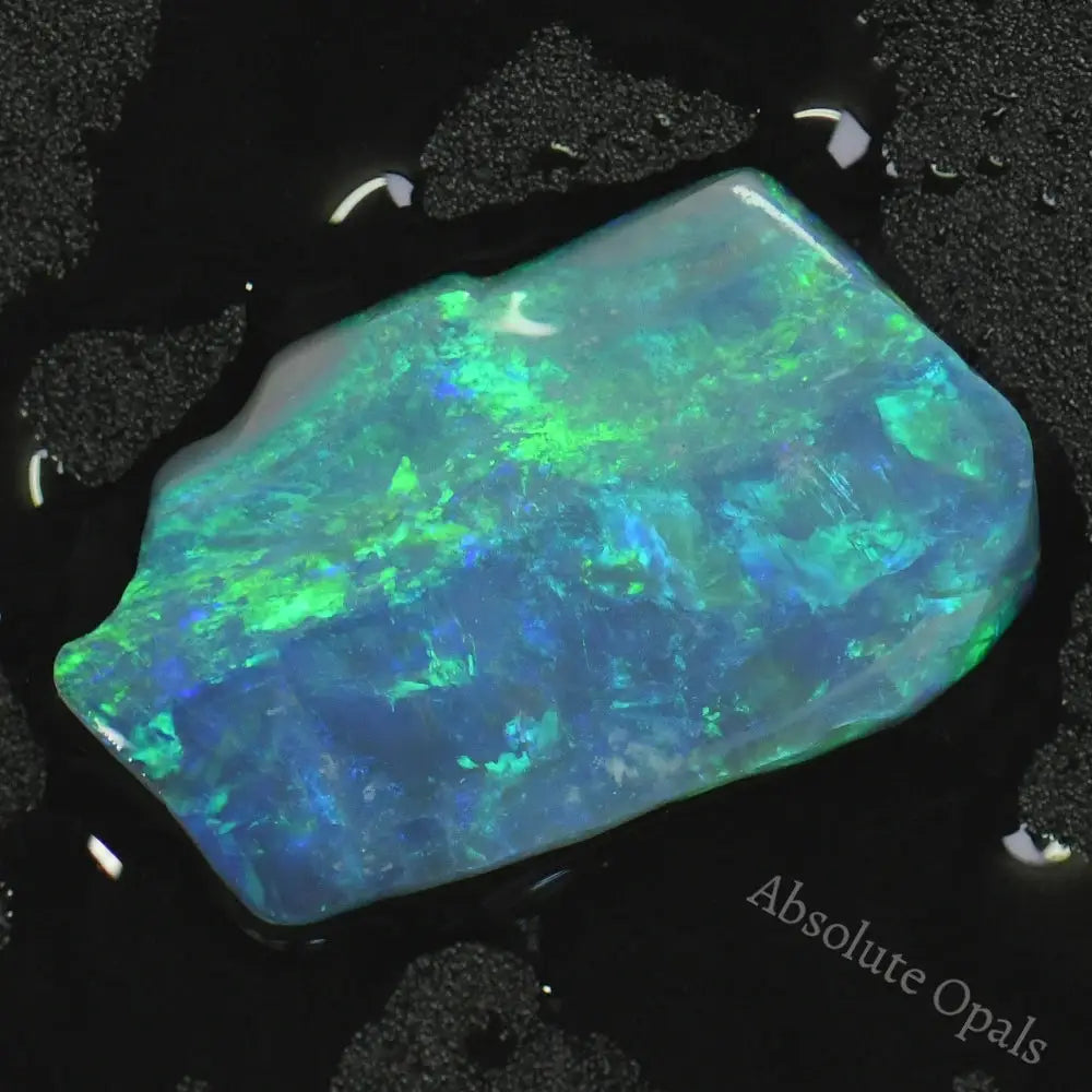 4.5 Cts Australian Rough Opal Lightning Ridge Thin For Doublet Or Inlay