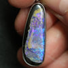 4.55 G Australian Boulder Opal With Silver Pendant: L 37.6 Mm Jewellery