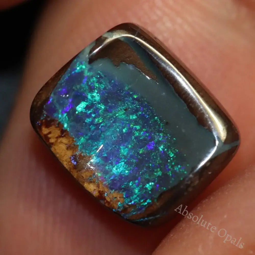 4.71 Cts Australian Boulder Opal Cut Loose Stone