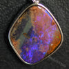 Australian Boulder Opal with Silver Pendant