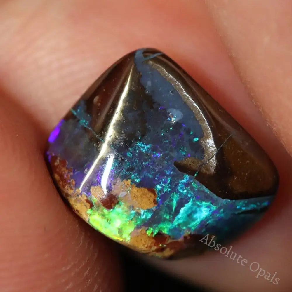 4.90 Cts Australian Boulder Opal Cut Loose Stone