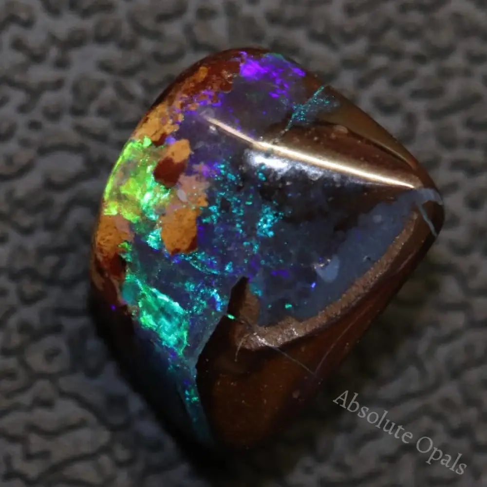 4.90 Cts Australian Boulder Opal Cut Loose Stone