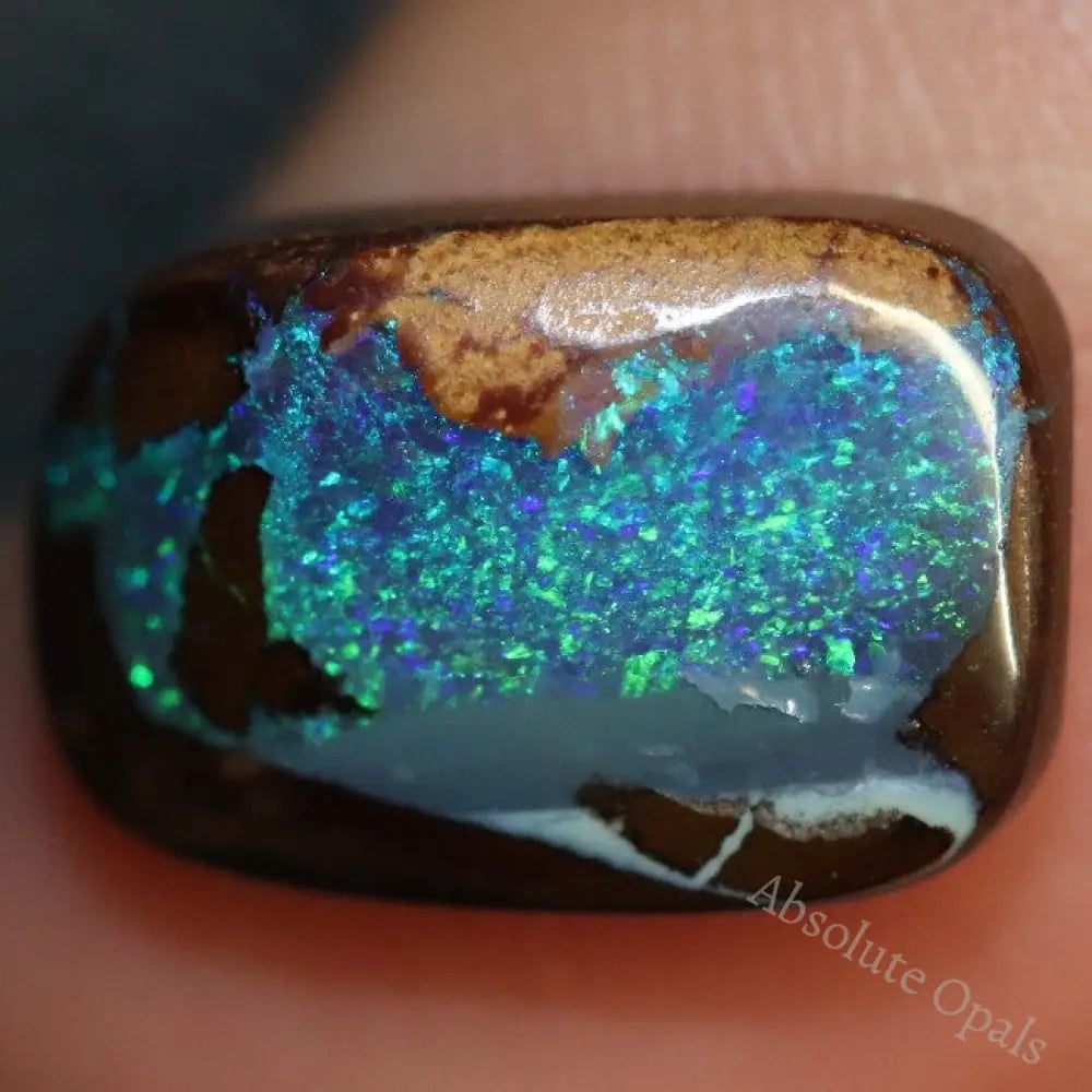 4.95 Cts Australian Boulder Opal Cut Loose Stone