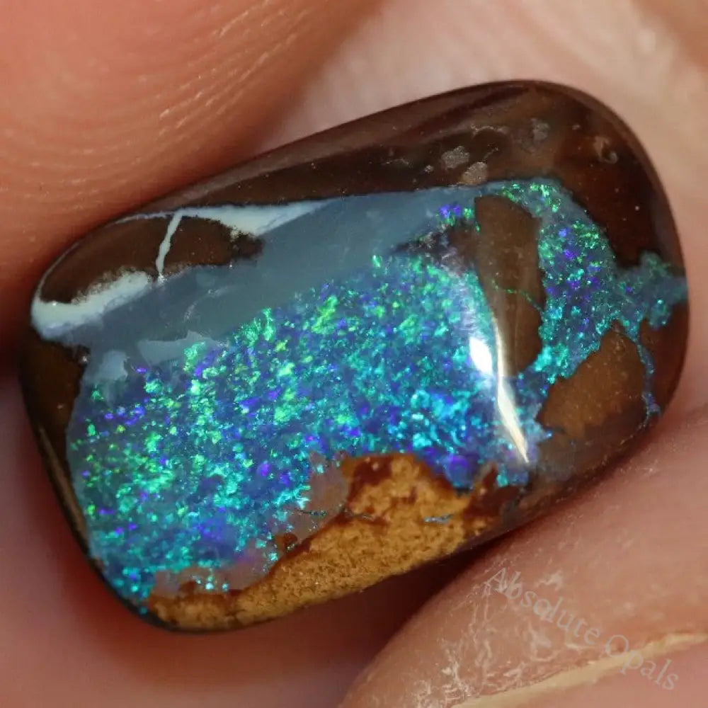 4.95 Cts Australian Boulder Opal Cut Loose Stone