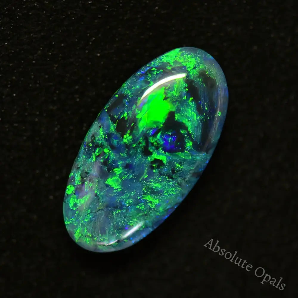 Australian Black Opal Solid Lightning Ridge