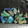 40.0 Cts Australian Rough Opal Parcel Off-Cuts Lightning Ridge -Rubs