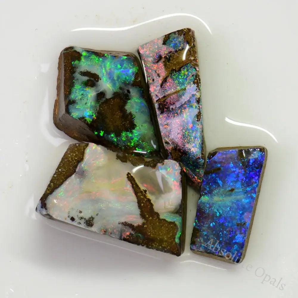 Australian Boulder Opal Rough Parcel Rubs