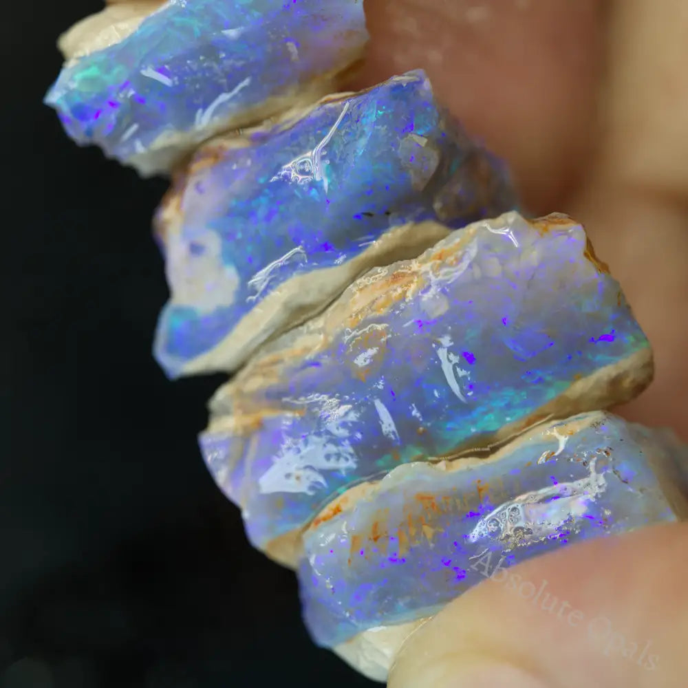 42 Cts Australian Rough Opal Parcel Lightning Ridge-Crystals