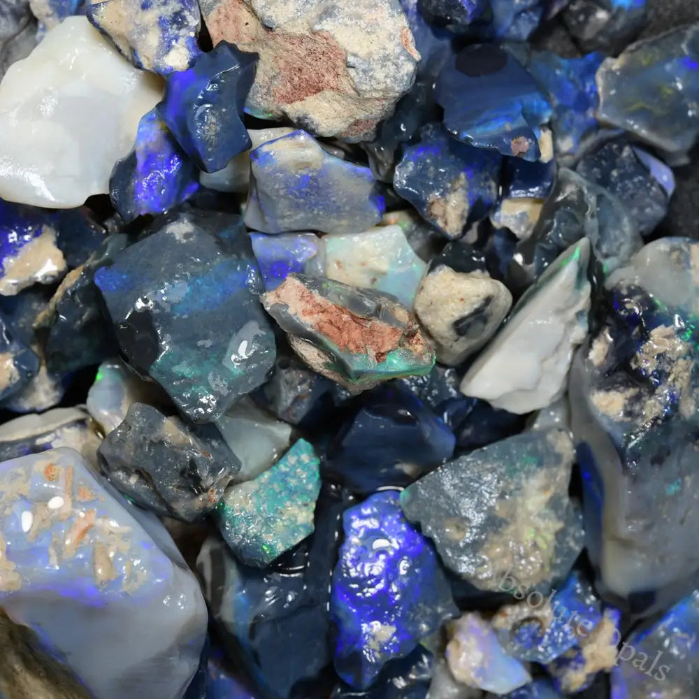 black opal rough parcel