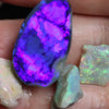 43.10 Cts Black Opal Rough Parcel Gem Stones 12.9-27.8X10.8-15.7X3.9-9.4Mm