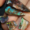 44.15 Cts Boulder Opal Rough Parcel 9.2-28.5X8.9-10.9X5.1-8.2Mm