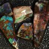 44.15 Cts Boulder Opal Rough Parcel 9.2-28.5X8.9-10.9X5.1-8.2Mm