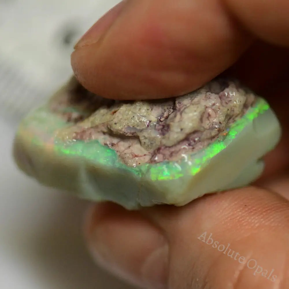 44.45 Cts Australian Rough Opal Lightning Ridge For Carving