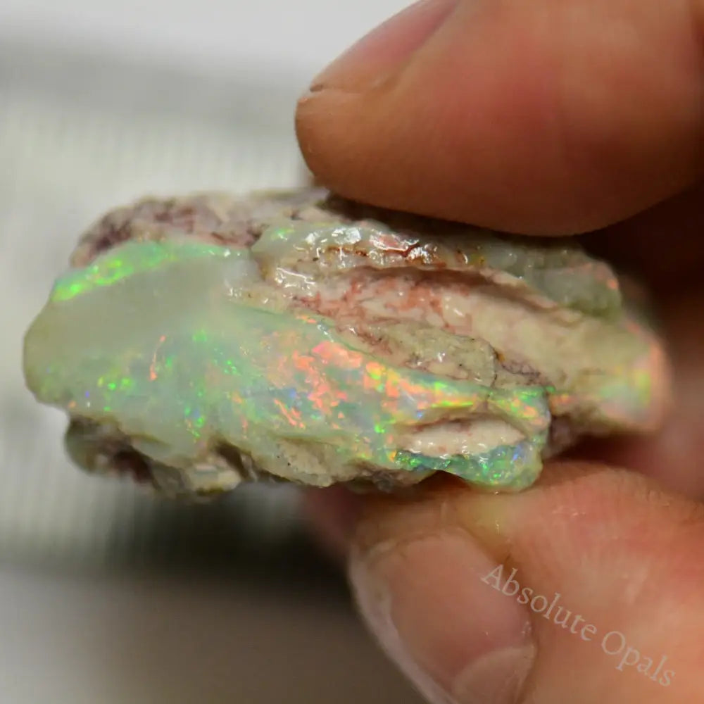 44.45 Cts Australian Rough Opal Lightning Ridge For Carving