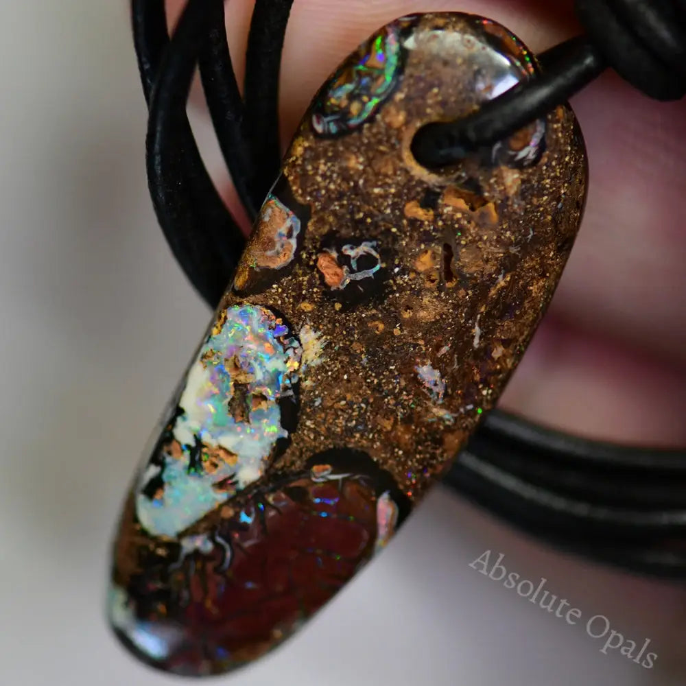 boulder opal peandant