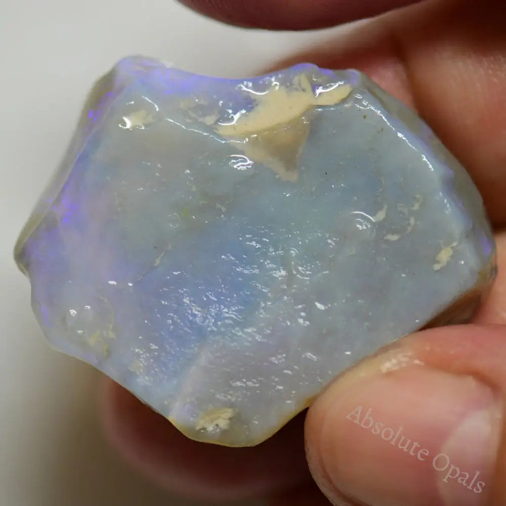 44 Cts Australian Rough Opal Lightning Ridge For Carving Beginner