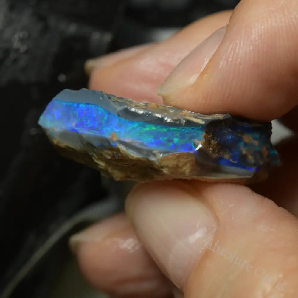 black rough opal