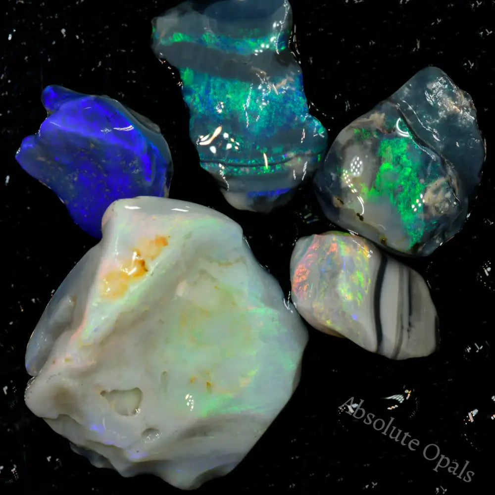 Australian Rough Opal Parcel Rubs Lightning Ridge CMR