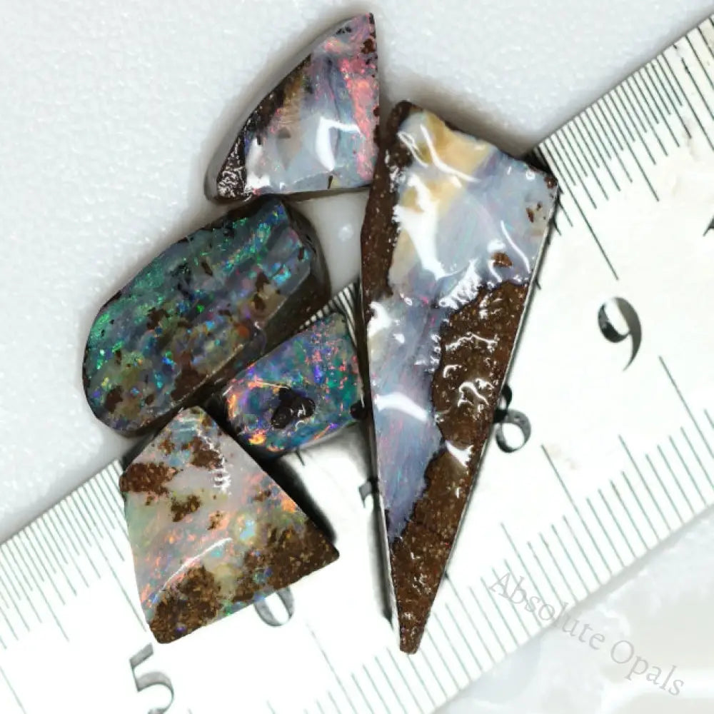 45.85 Cts Boulder Opal Rough Parcel Rubs