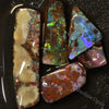 46.50 Cts Boulder Opal Rough Parcel 8.5-31.8X7.8-11.0X5.3-10.3Mm