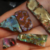 46.50 Cts Boulder Opal Rough Parcel 8.5-31.8X7.8-11.0X5.3-10.3Mm