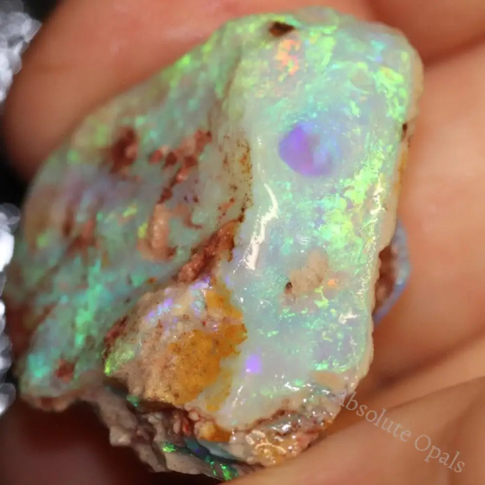 47.75 Cts Single Opal Rough For Carving 31.1X28.7X16.1Mm