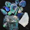 Australian Rough Black Opal Parcel, Lightning Ridge - Potch and Colour, Offcuts