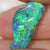 5.02 Cts Australian Solid Opal Carving Lightning Ridge Cmr Black
