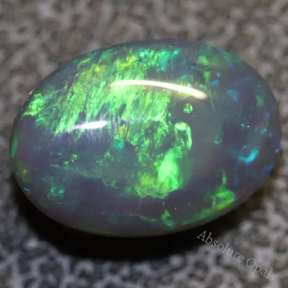 5.02 Cts Black Crystal Opal Solid Lightning Ridge Cabochon Loose Stone