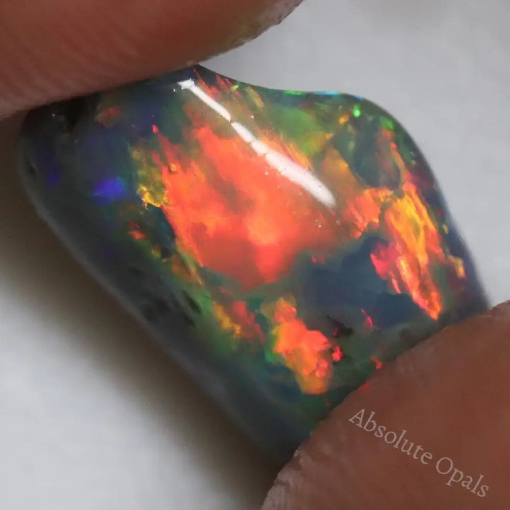 5.05 Cts Australian Opal Lightning Ridge Solid Rough Loose Rub Gem Stone