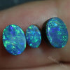 5.10 Cts Australian Opal Doublet Stone Cabochon 3Pcs