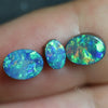 5.10 Cts Australian Opal Doublet Stone Cabochon 3Pcs