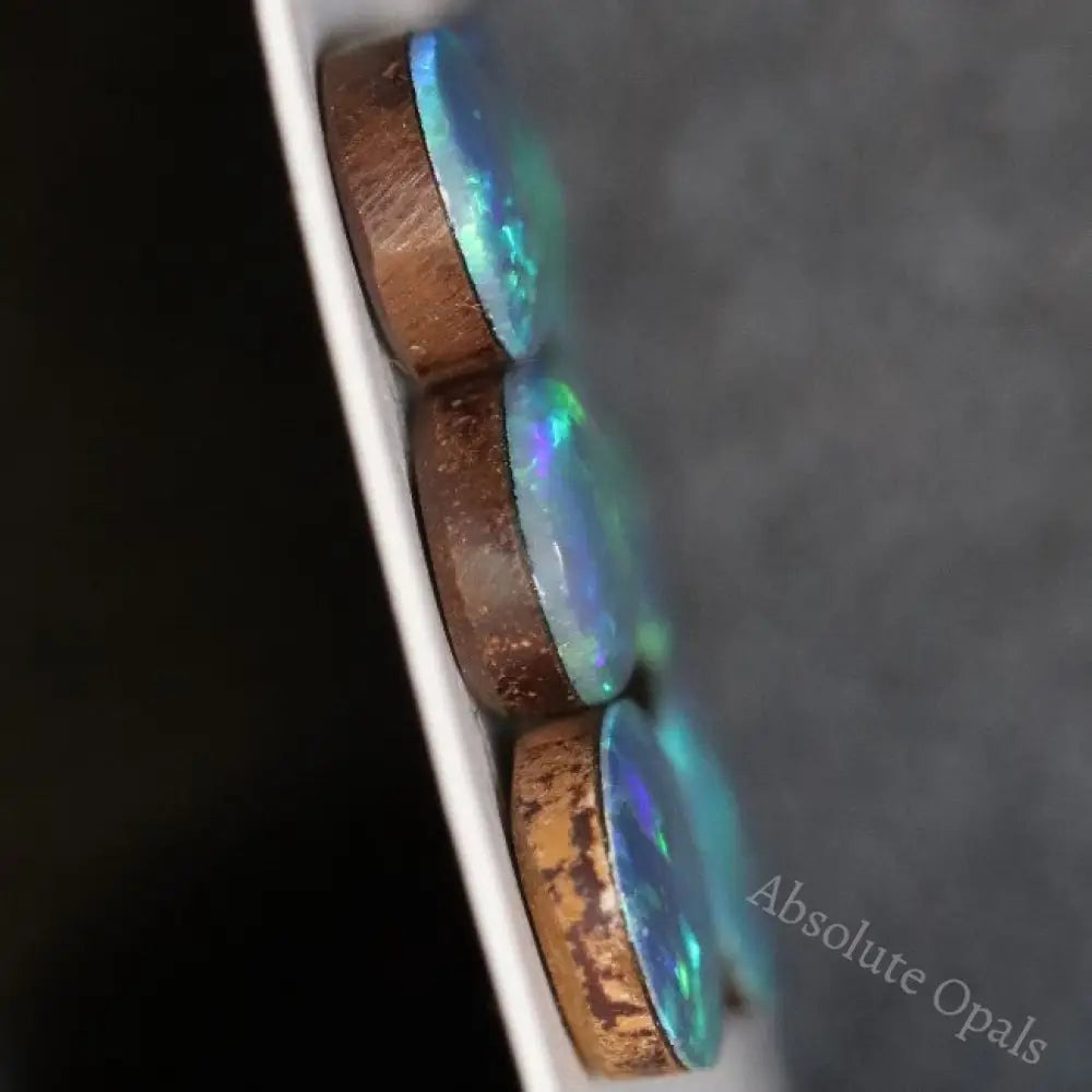 5.15 Cts Australian Opal Doublet Stone Cabochon 6Pcs 7X5