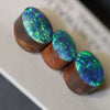 5.25 Cts Australian Opal Doublet Stone Cabochon 3Pcs