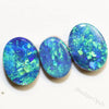 5.25 Cts Australian Opal Doublet Stone Cabochon 3Pcs