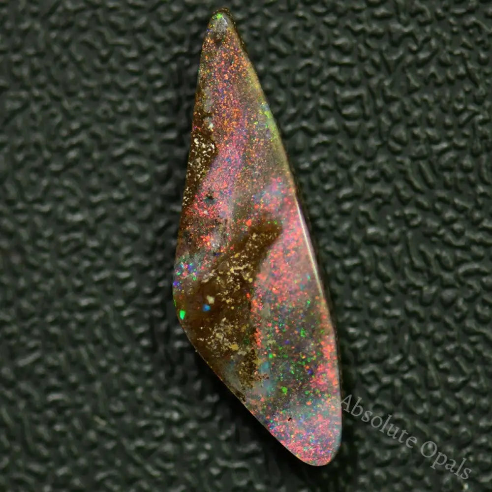 5.25 Cts Australian Red Boulder Opal Cut Stone