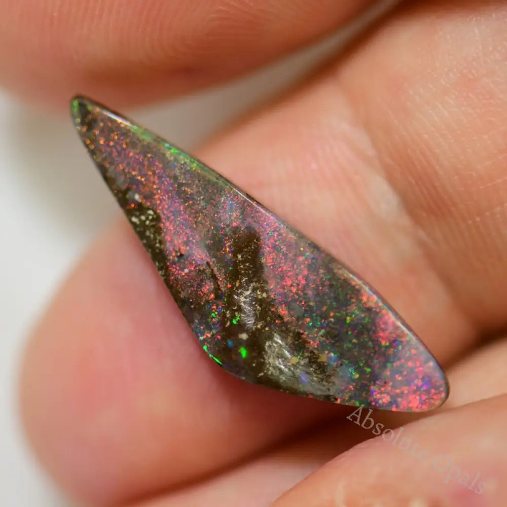 5.25 Cts Australian Red Boulder Opal Cut Stone