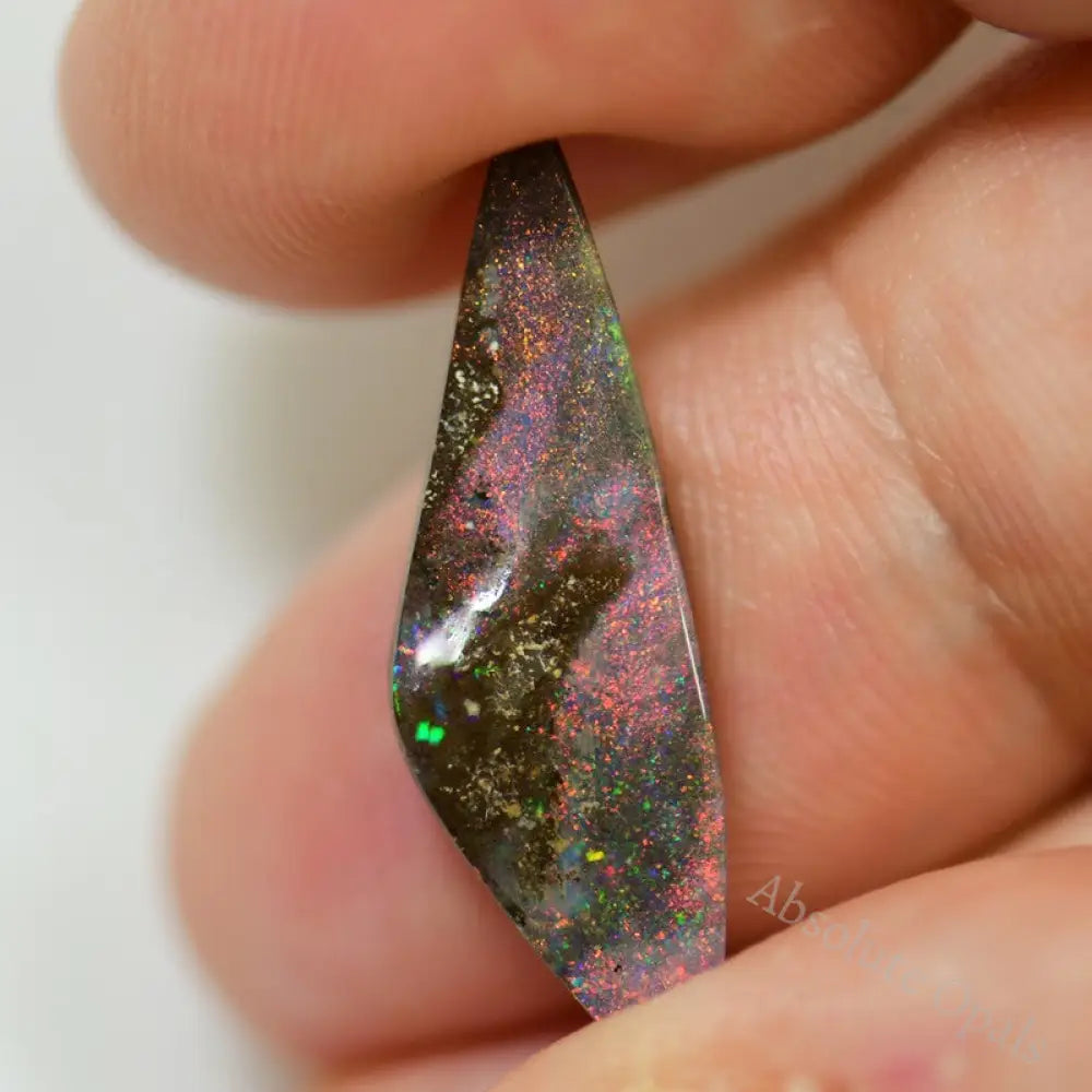 5.25 Cts Australian Red Boulder Opal Cut Stone