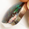 5.25 G Australian Boulder Opal With Silver Pendant: L 32.3 Mm Jewellery