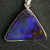 Australian Boulder Opal with Silver Pendant