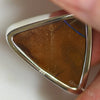 5.36 G Australian Boulder Opal With Silver Pendant: L 31.1 Mm Jewellery