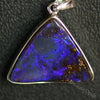 Australian Boulder Opal with Silver Pendant