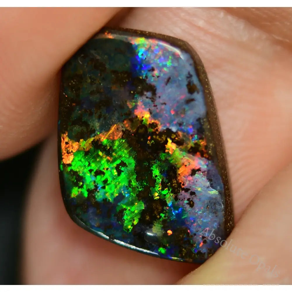 5.38 Cts Australian Boulder Opal Cut Stone